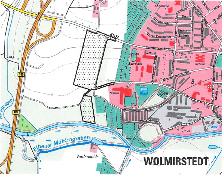 Location in the city of Wolmirstedt