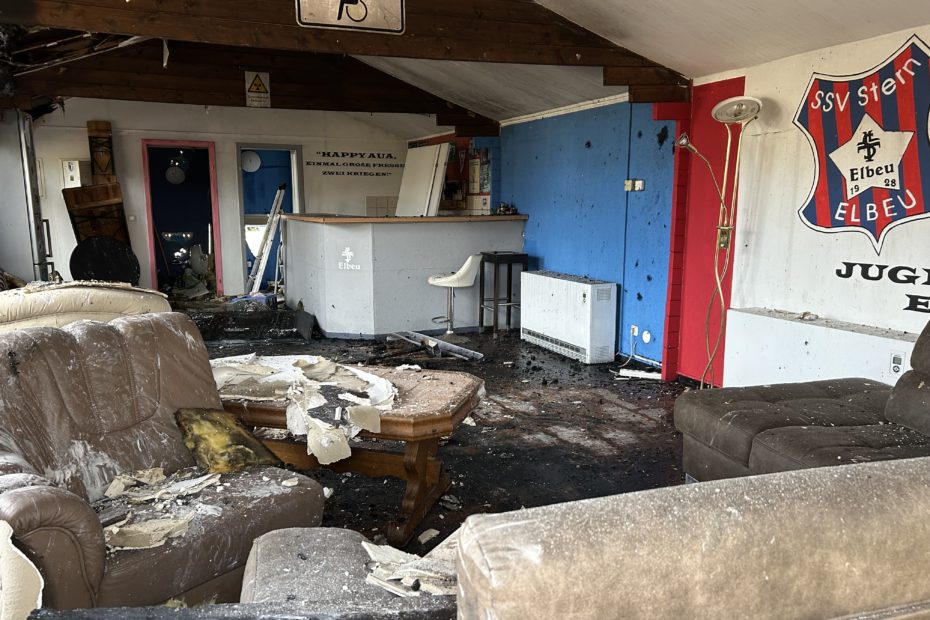 Youth club inside after fire