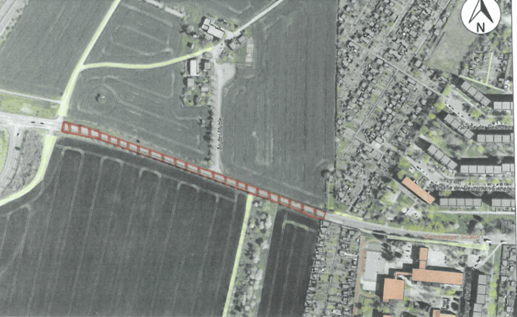 Lageplan „Samsweger Chaussee"