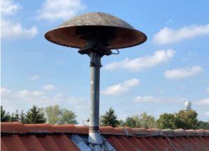 Siren on the roof