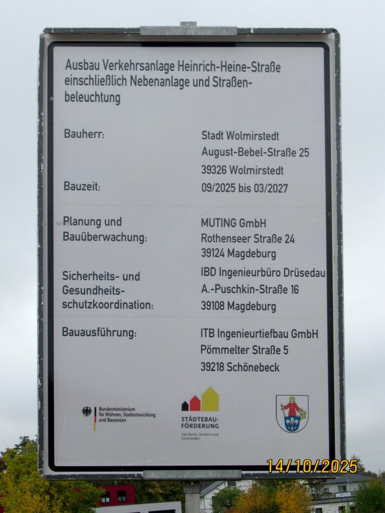 Ausbau_Verkehrsanlage_Info-Schild