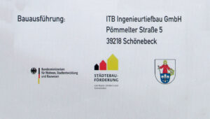 Schild Städtebauplanung