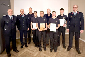 Honors and promotions were presented at the event.