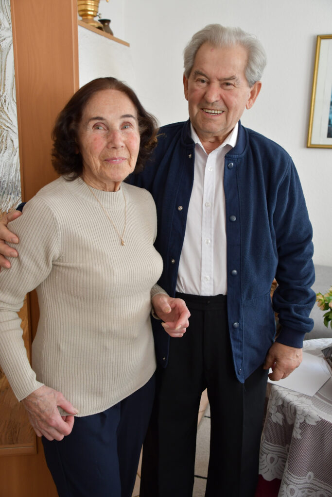 Christine und Waldemar Jantos sind seit 65 Jahren miteinander verheiratet.