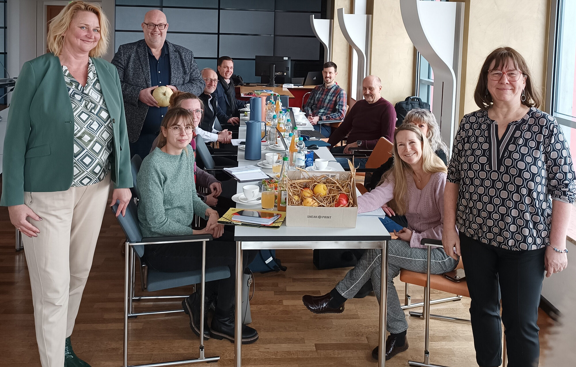 Die Netzwerkpartner beim Treffen des Interkommunalen Energiemanagements in Wolmirstedt