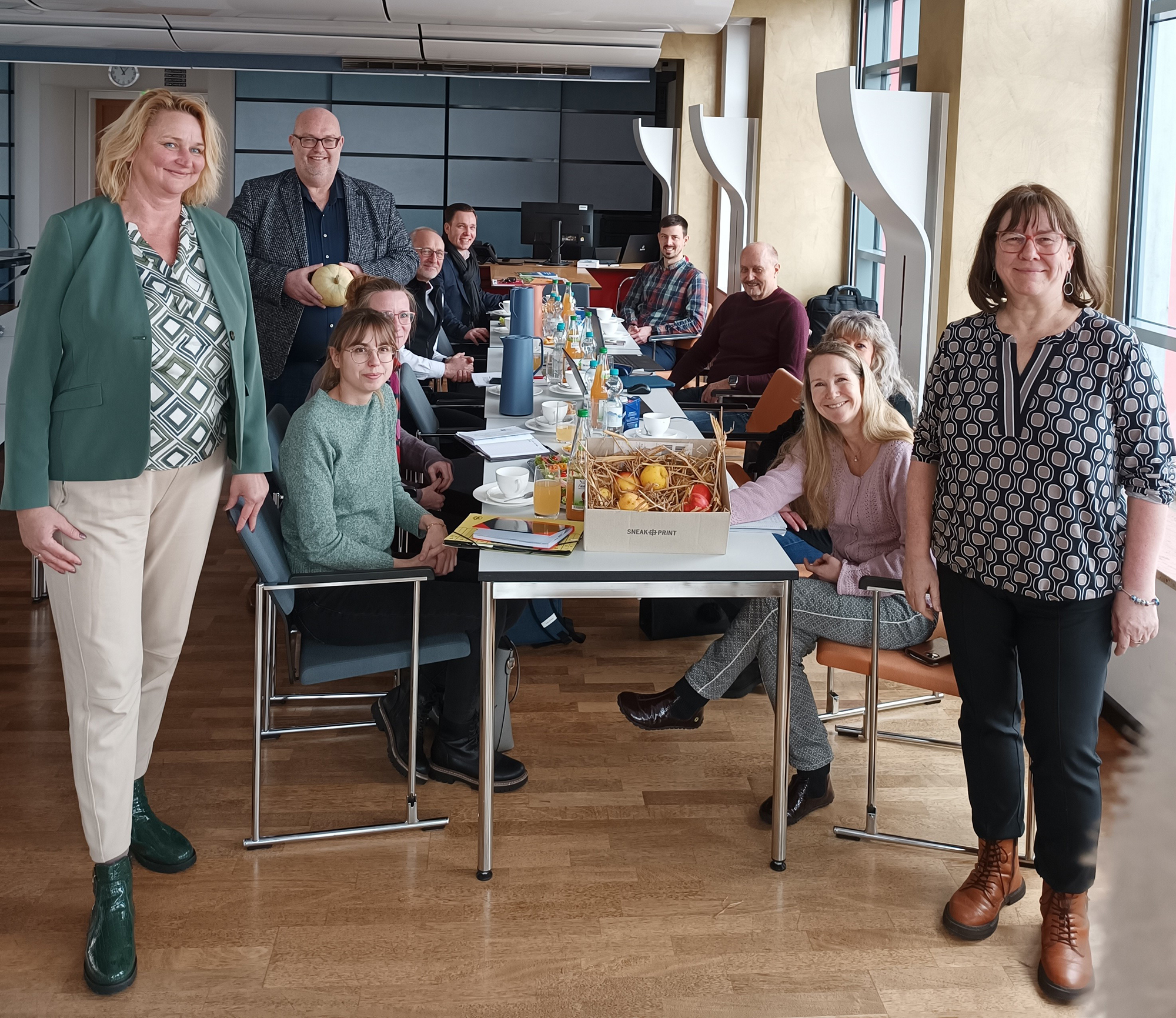 Die Netzwerkpartner beim Treffen des Interkommunalen Energiemanagements in Wolmirstedt
