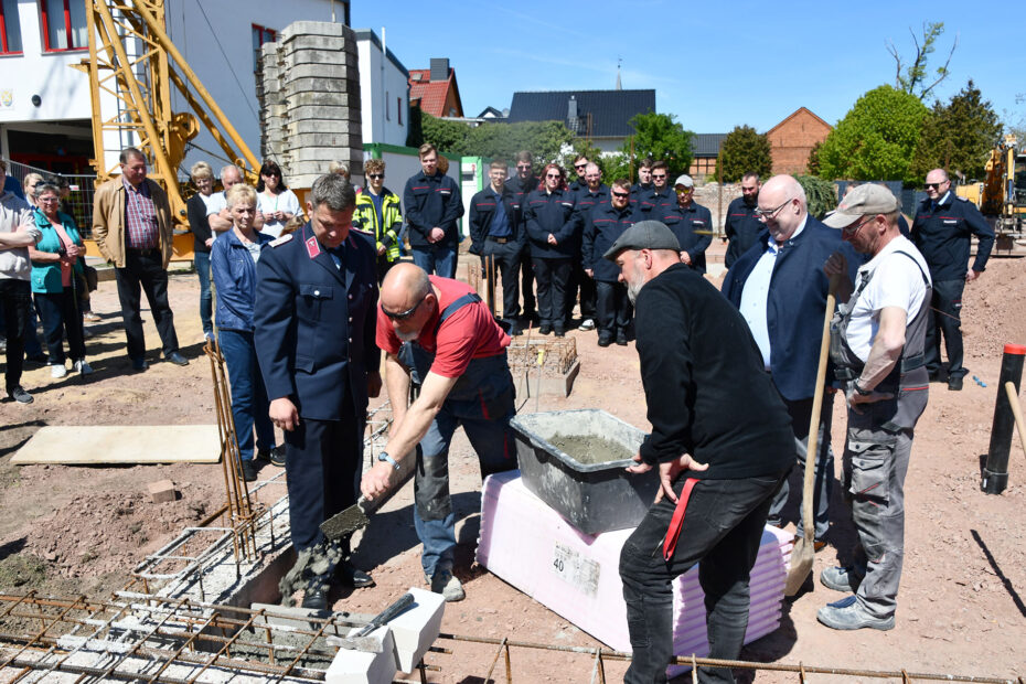 The time capsule was set in concrete