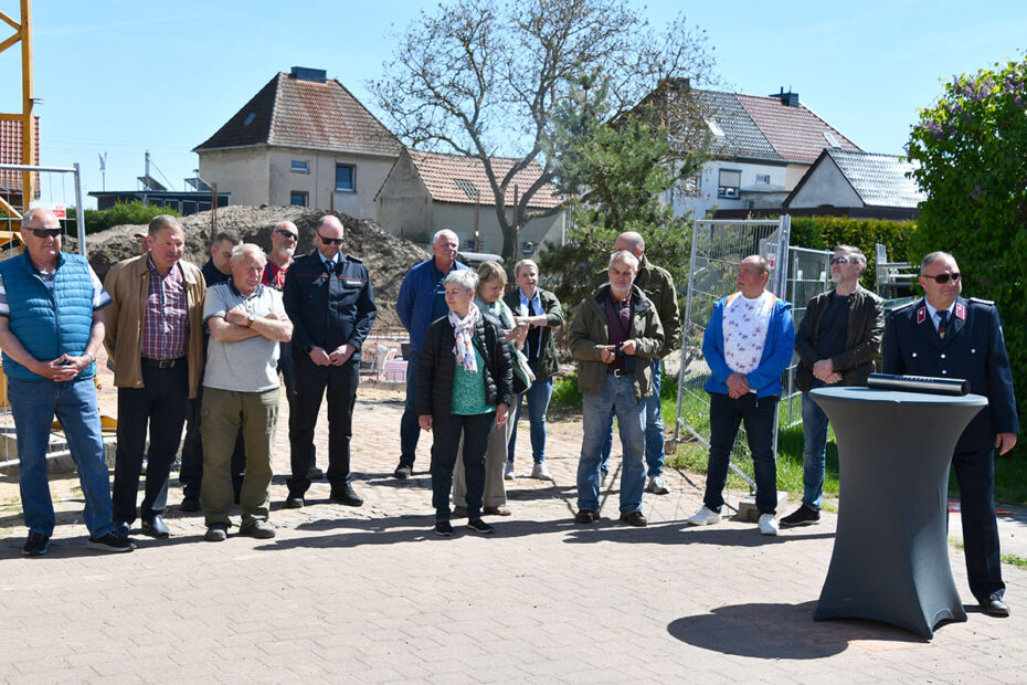 A number of guests attended the laying of the foundation stone