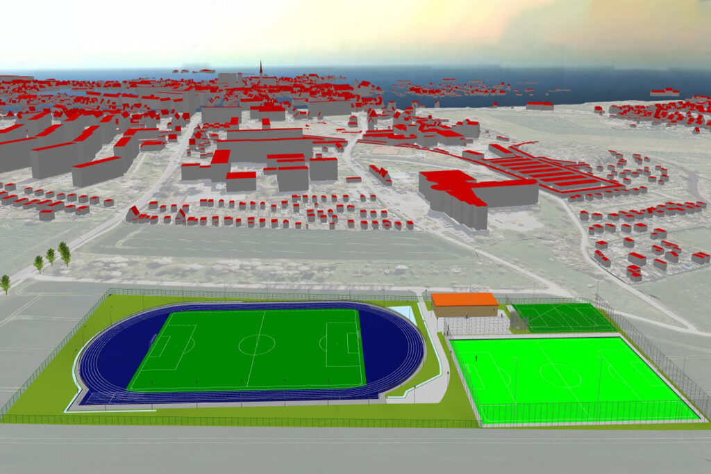 Visualisierung Stadionneubau