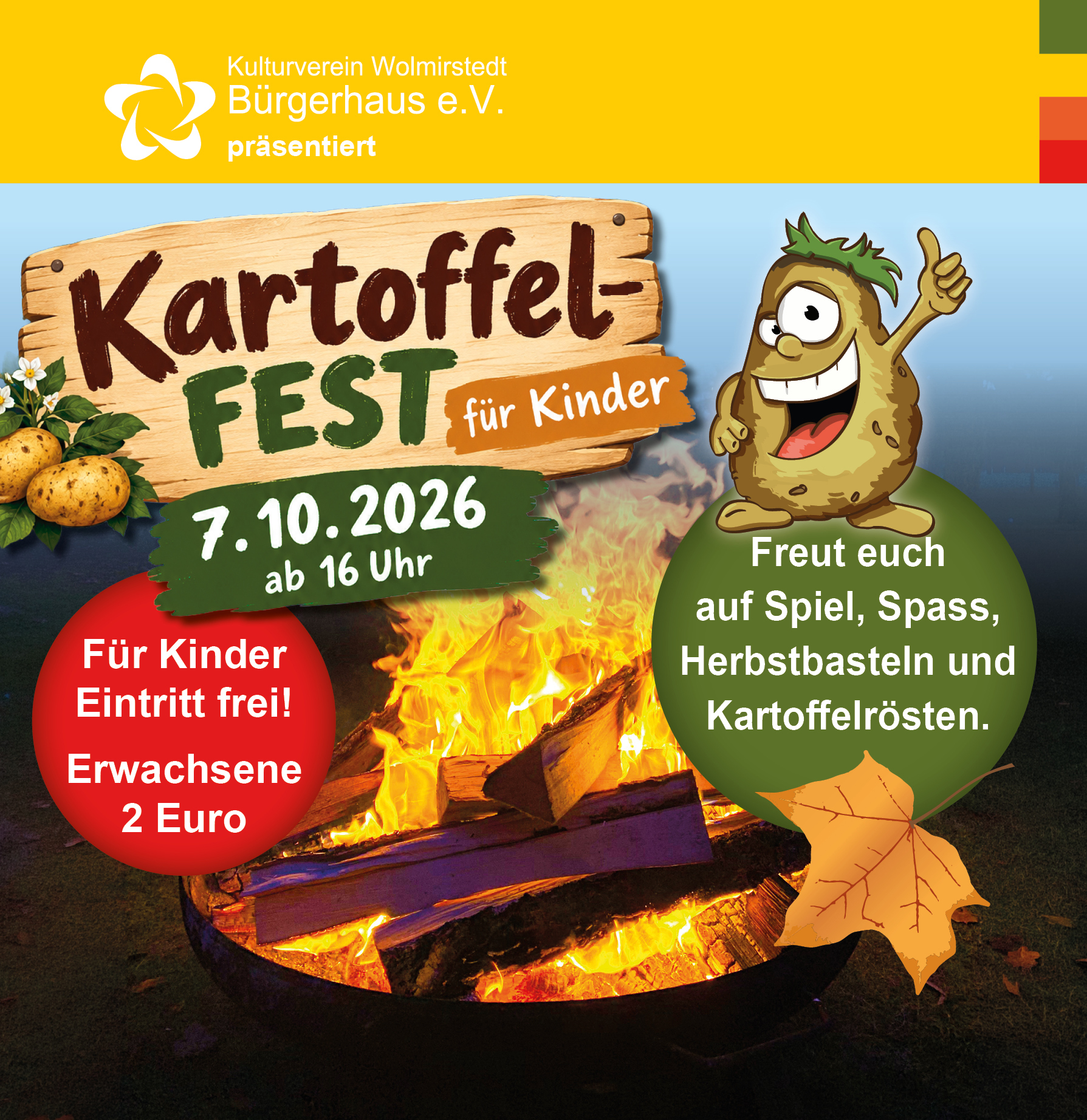 Kartoffelfest für Kinder