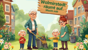 Flyer Putztag "Wolmirstedt räumt auf"